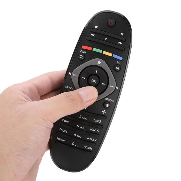 Mando a distancia universal - Philips - Negro - ABS ecológico - Duradero - Fácil de usar