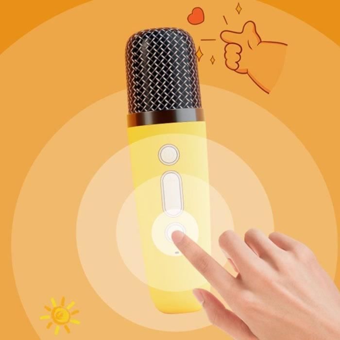 Kit Karaoke / Altoparlante Bluetooth e microfono wireless - CGV - MAYA, effetti vocali magici, autonomia della batteria di 8 ore, ricarica USB