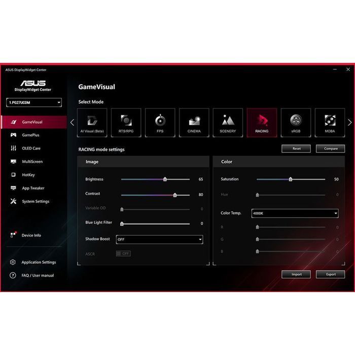 Monitor da gioco 4K UHD - Asus - ROG Swift OLED PG27UCDM - 27 pollici - 240 Hz - QD-OLED