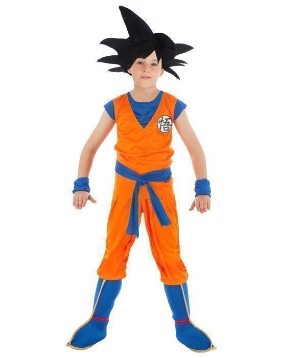 Fantasia do Goku para meninos de 5/6 anos - Laranja, Cobre, Tangerina