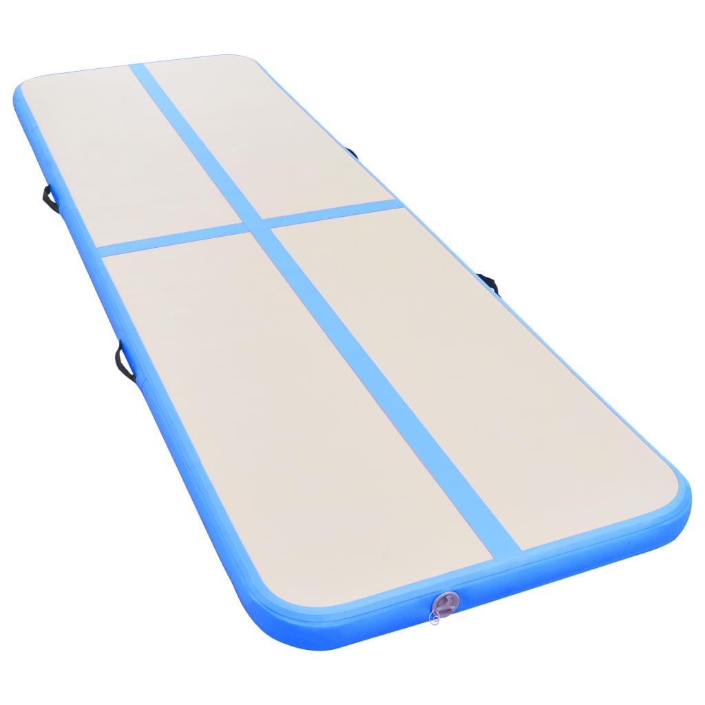 Saltea gonflabilă de gimnastică Vidaxl cu pompă 600x100x10 cm