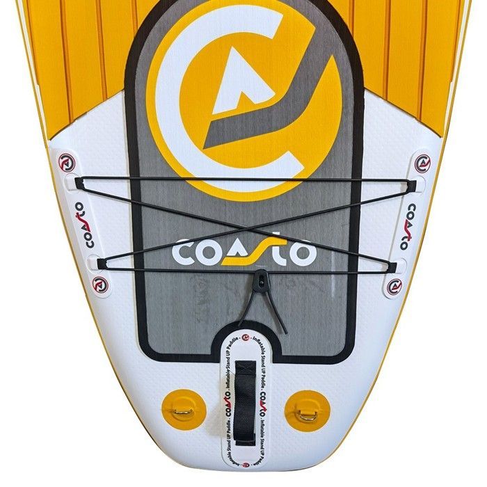 Stand Up Paddle COASTO Argo 11' - Jaune Gris - Gonflable - Touring - Drop Stitch Thermo Twin Skin