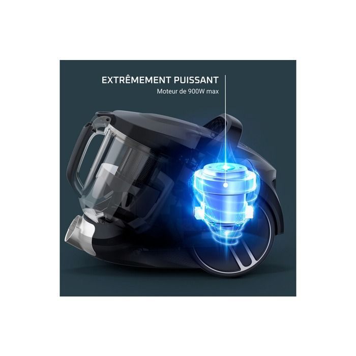 Aspirateur sans sac - Rowenta - Compact Power XXL RO4B25EA - 750 W - Filtration avancée - Bac 2,5 L