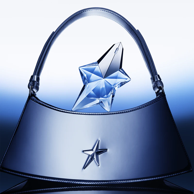 Frasco recarregável de Mugler Angel Eau de Parfum para mulheres