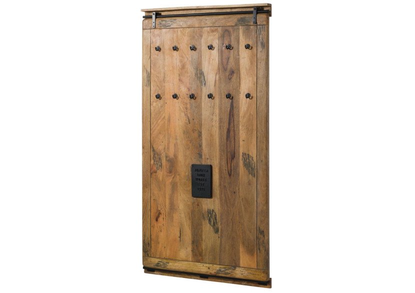 RAILWAY Wieszak #1008 Mango woskowane   metal 100x8x190 cm
