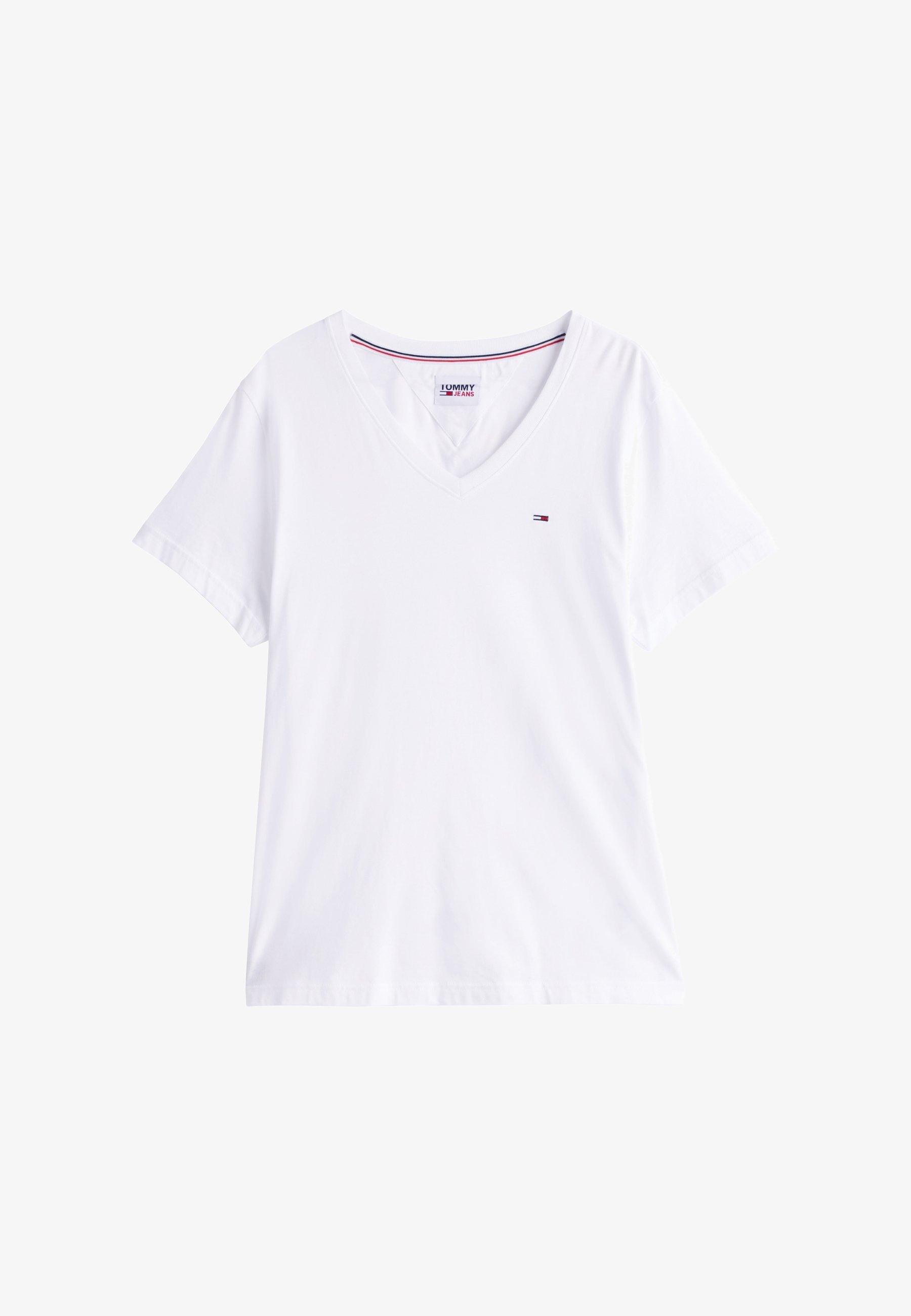 Tommy Jeans Basic T-Shirt – klassisches Weiß