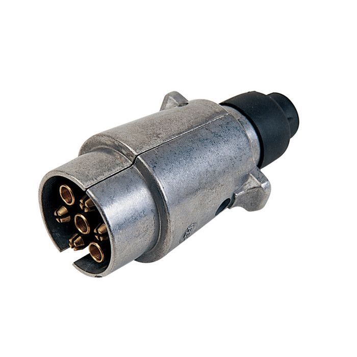 Conector macho metálico de 7 pines para remolque