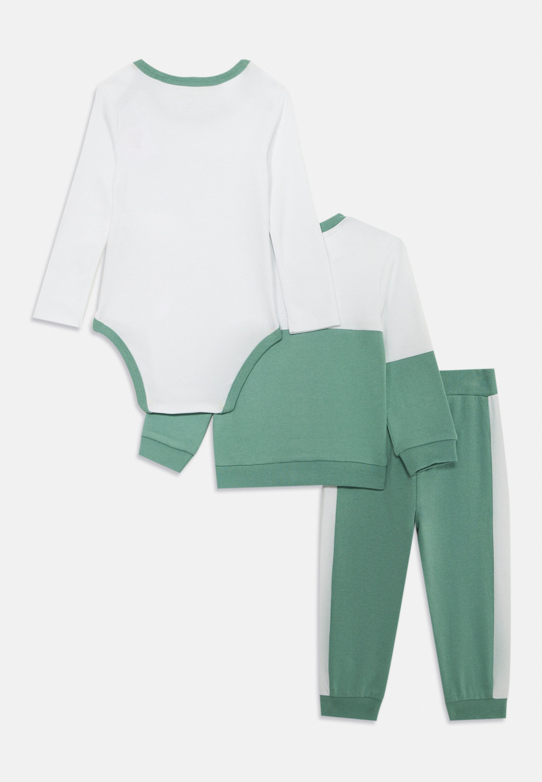 Conjunto Guess Baby Body Calça Unissex - Agasalho - fundo branco/verde