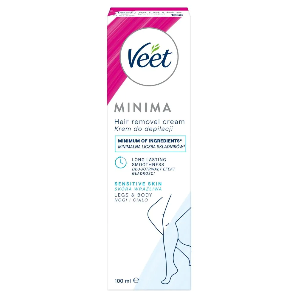 Veet Krem do Depilacji z Olejkiem Migdałowym (5Min) Skóra Wrażliwa
