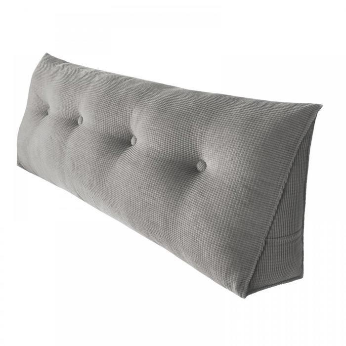 Cojín de lectura B.LIVEM, cojín triangular para sofá, almohada lumbar en forma de cuña, almohada para la espalda, almohada de apoyo para la cabecera (140 cm)