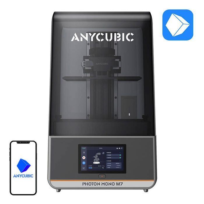Imprimante 3D - ANYCUBIC - Photon Mono M7 - Noir - Filaire - Résine photopolymère