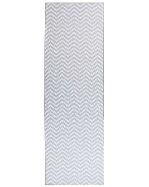 Dywan dekoracyjny 80x240 cm cm biało-szary