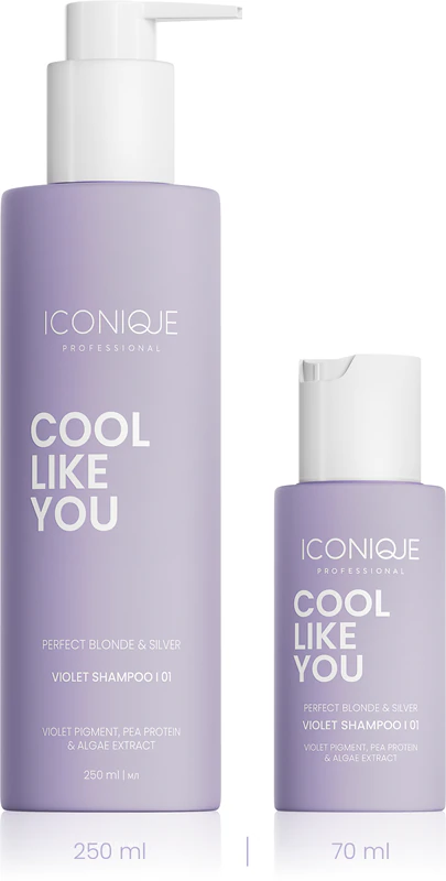 ICONIQUE Professional COOL LIKE YOU Perfect Blonde & Silver Violet Shampoo