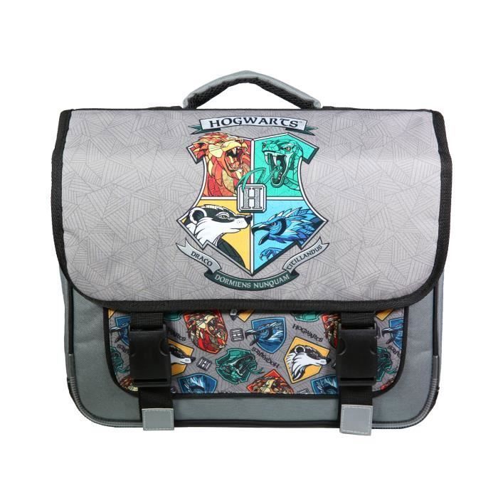 Mochila escolar BAGTROTTER Harry Potter de 38 cm, color gris.
