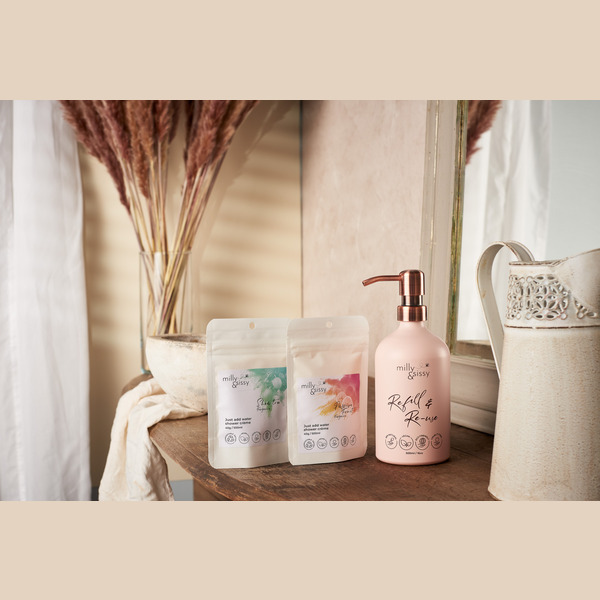 milly&sissy Zero Waste Duschgel mit Sheabutter, Nachfüllpackung 40 g