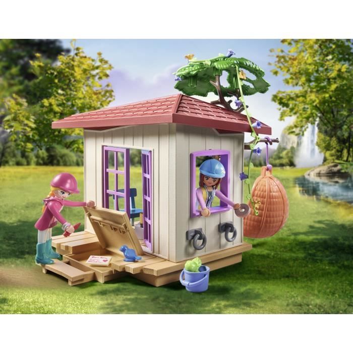 PLAYMOBIL 71638 Área de Relaxamento das Cavaleiras, Cavalos da Cachoeira, 63 peças, Idade 4+