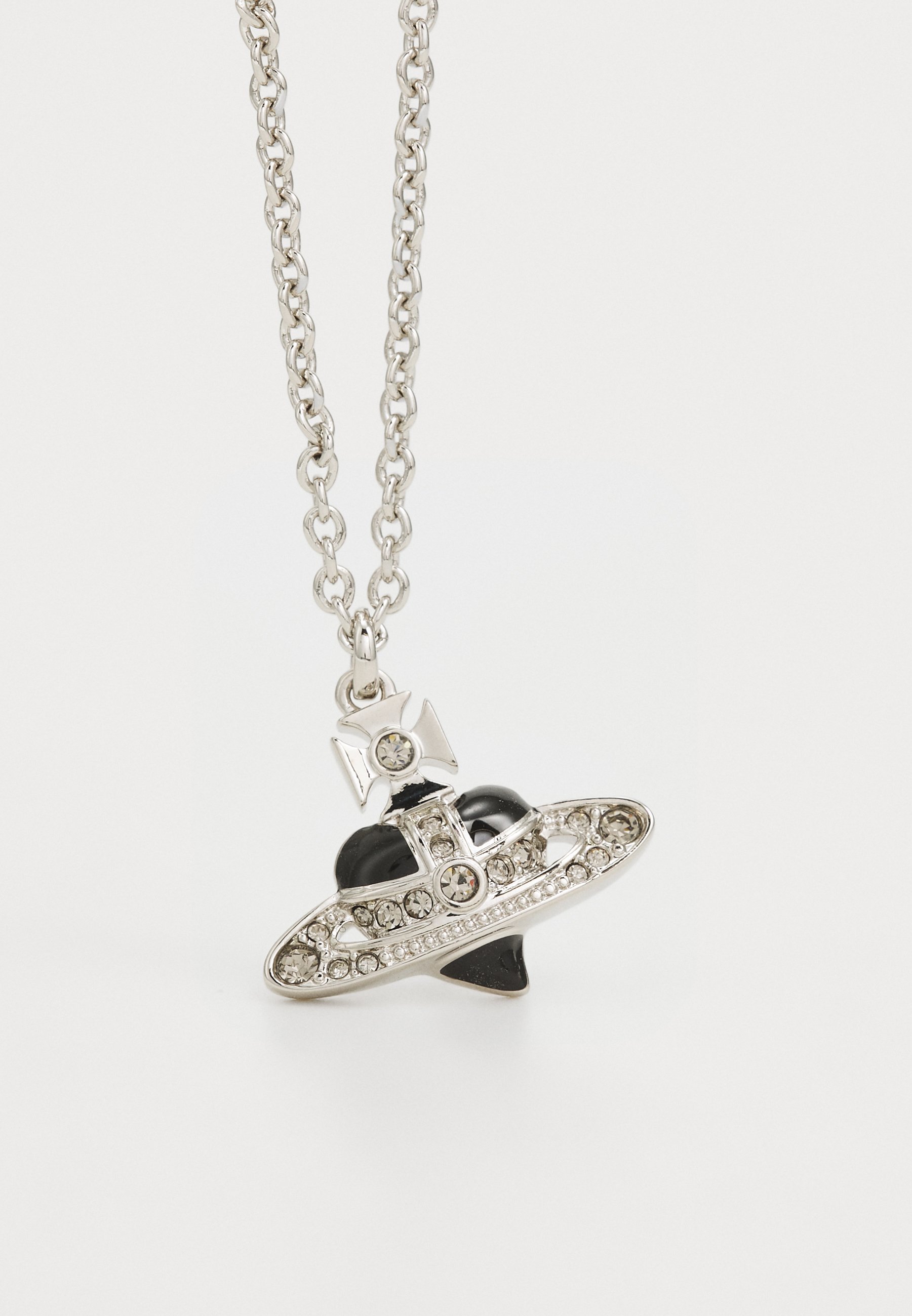 Collana con ciondolo a forma di cuore unisex Vivienne Westwood - colore argento/nero