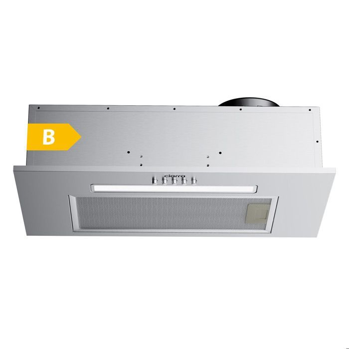 CIARRA 52 cm 300 m³/u afzuigkap met filterunit, recirculatie of afvoer naar buiten, 3 snelheden, roestvrij staal, CD5913DS