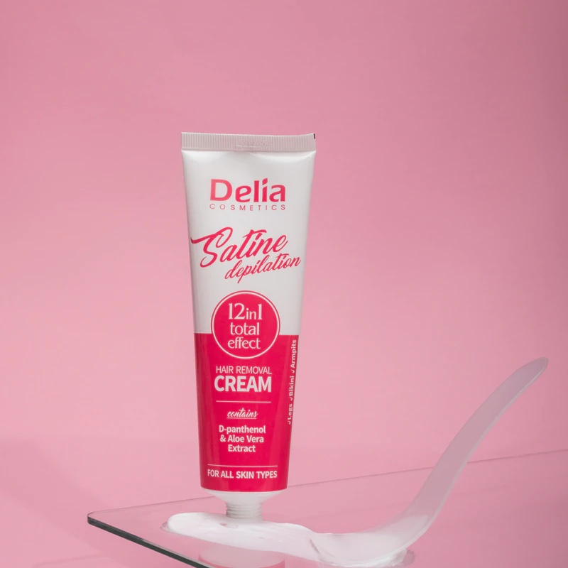 Delia Cosmetics Satine Depilation 12v1 krema za odstranjevanje dlak s popolnim učinkom za vse tipe kože