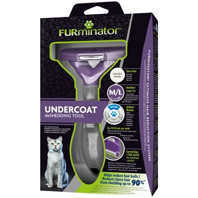 FURminator Entfilzungswerkzeug – Kurzhaarkatzen