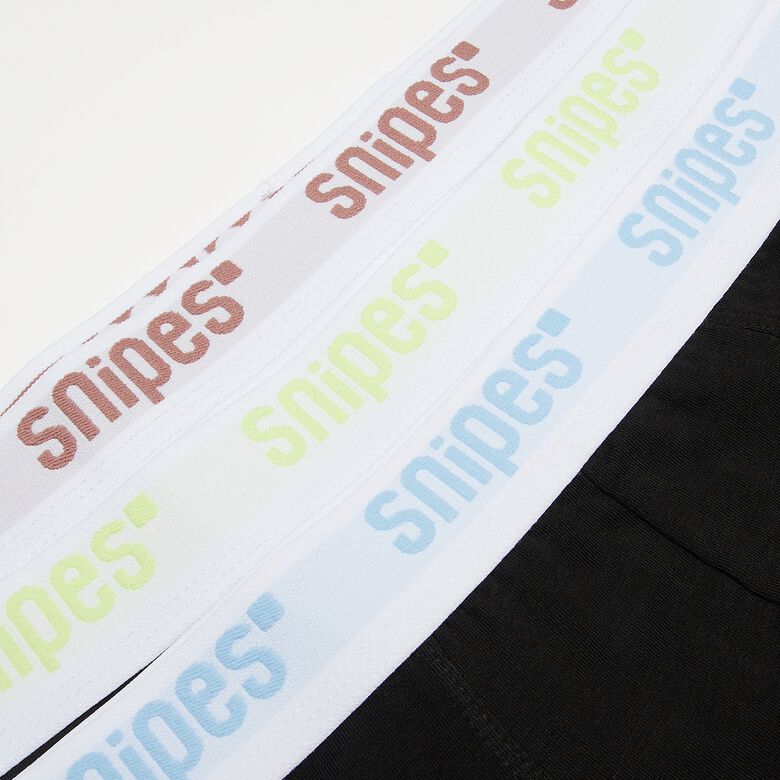 Boxershort met witte tapeslips (3-pack)