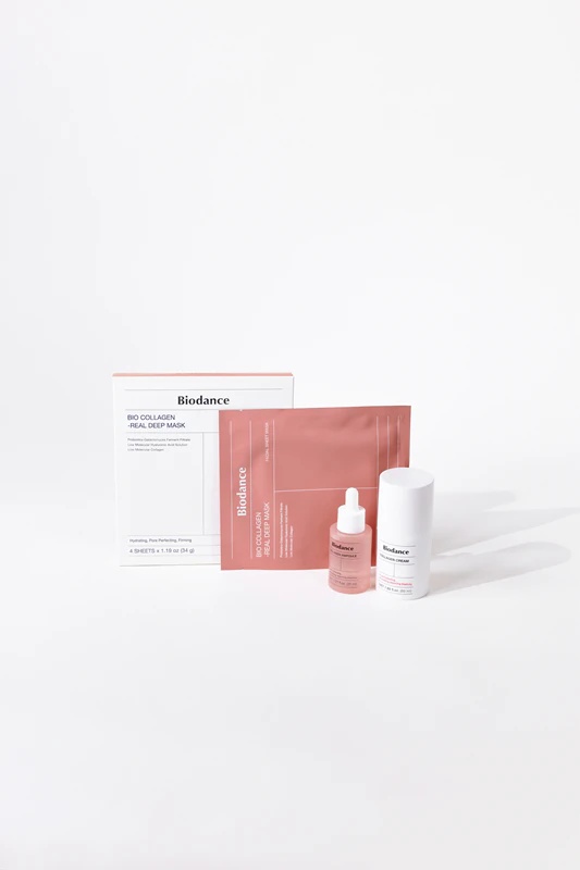 Biodance Bio-Collagen Real Deep Mask - intensīvi mitrinoša hidrogēla maska, kas samazina poras.