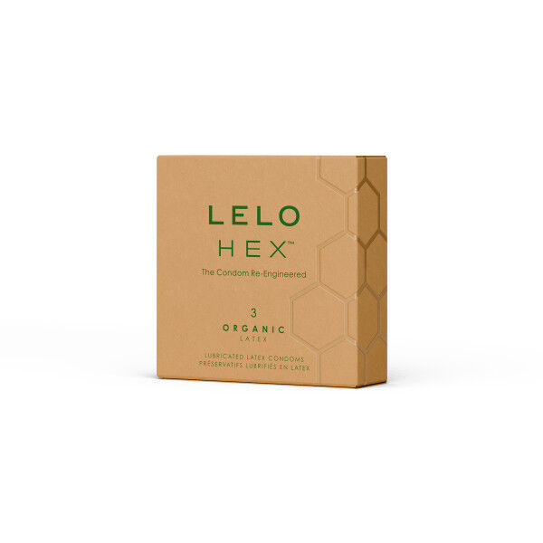 Prezervative organice Lelo HEX, pachet de 3