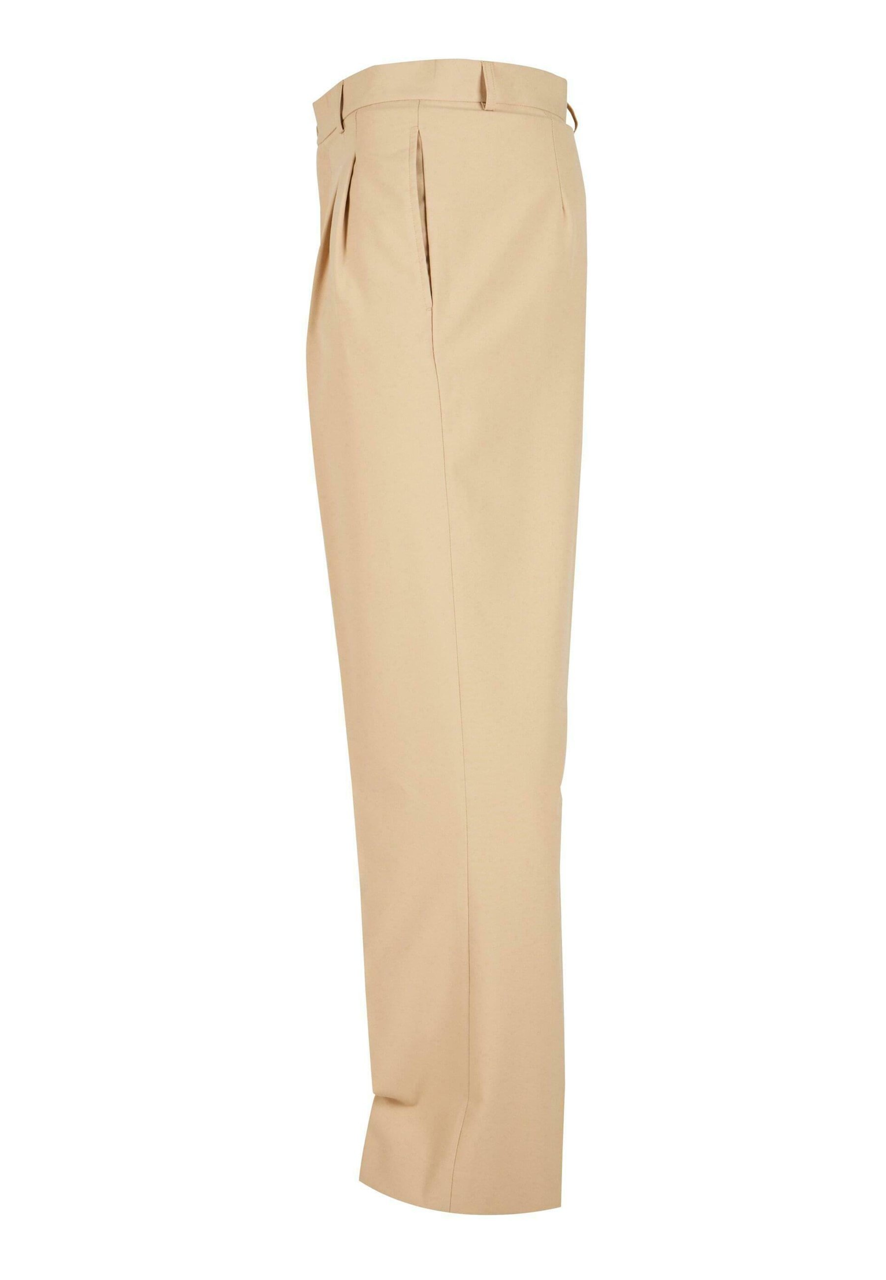 Urban Classics Hose mit doppelter Bundfalte - Hose - Unionbeige