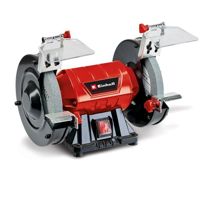 Einhell Touret à meuler TC-BG 150 (puissance de 150 W, pour les petites et grandes réparations) Livré avec deux meules