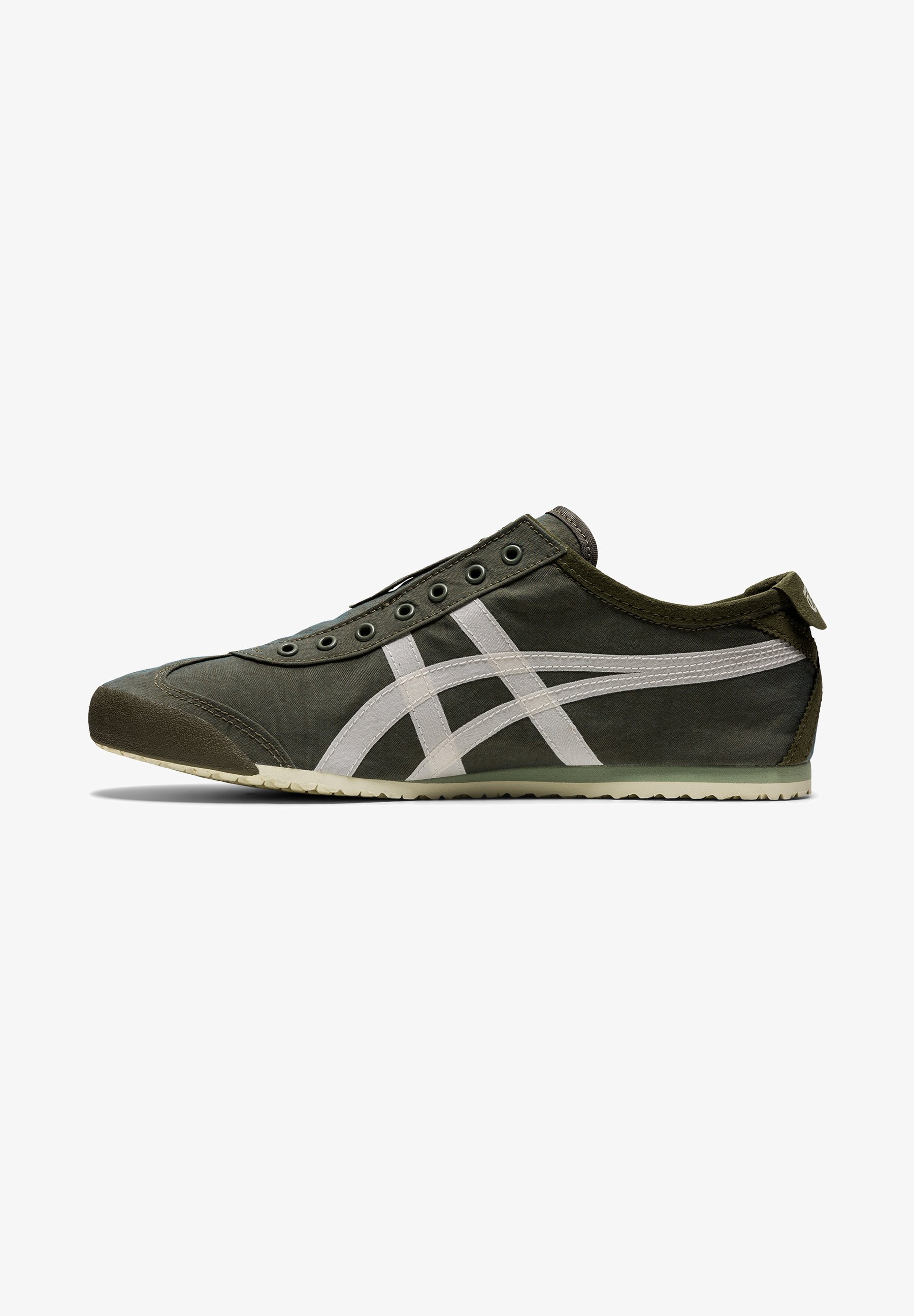 Onitsuka Tiger MEXICO 66 SLIP-ON - Tenisky - MANTLE GREEN/BIRCH