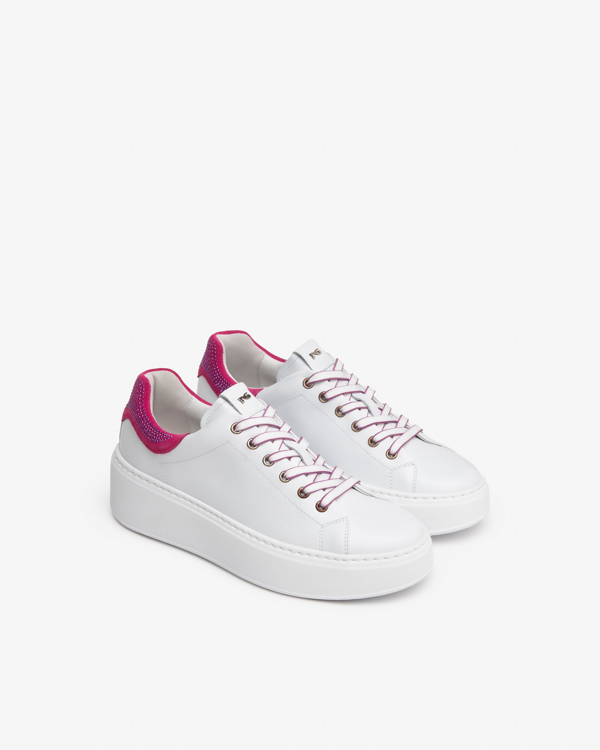 Baskets en cuir et daim pour femmes