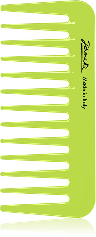 Mini pente Janeke Supercomb com dentes largos para todos os tipos de cabelo.