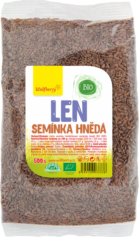 Sementes de Linho Goji Marrom Orgânicas de Qualidade Orgânica