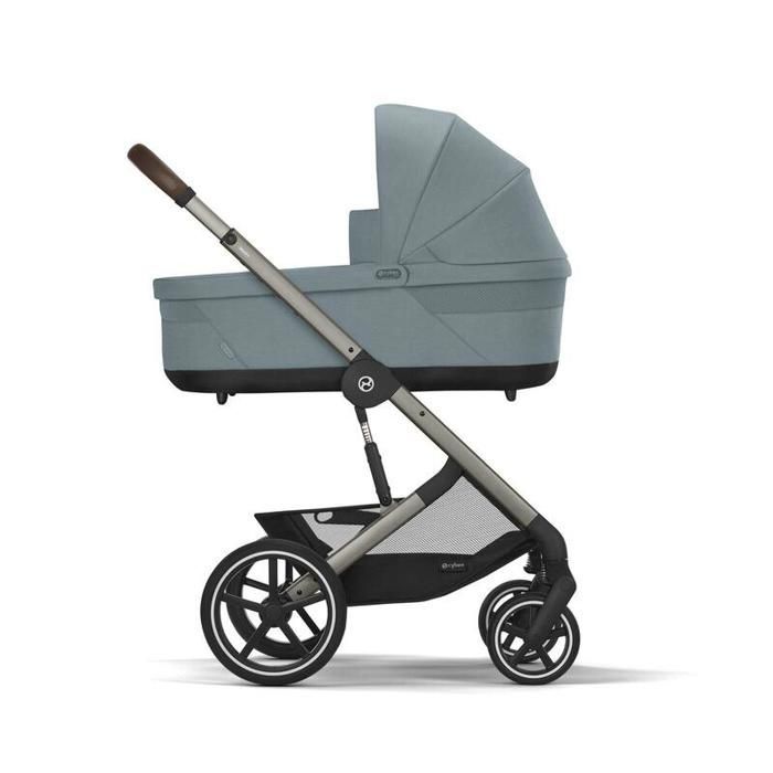 CYBEX - Cochecito Balios S Lux Trio + Silla de coche Cloud G Plus + Capazo S Lux Azul Tormenta