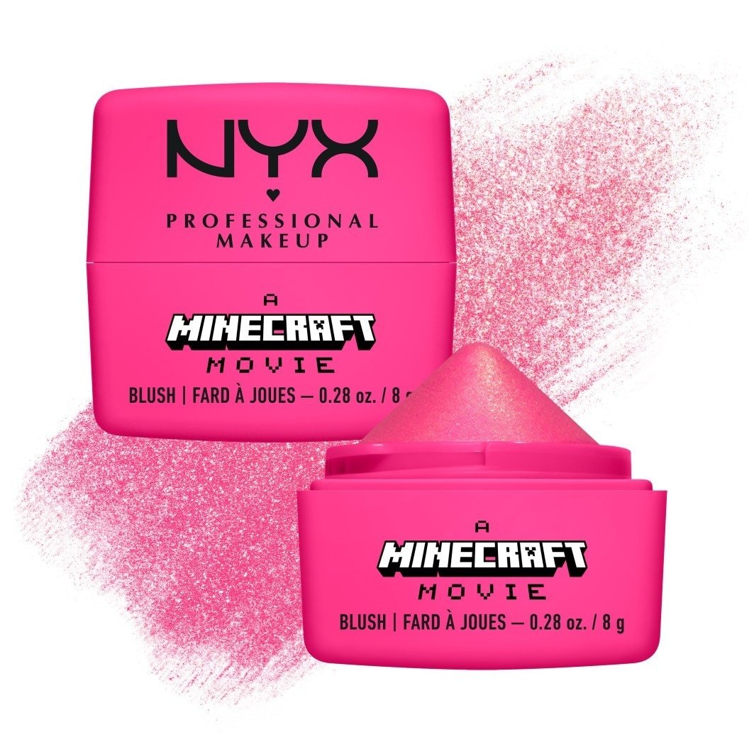 NYX Professional Makeup Blush Minecraft kolekcia – film z filmu Minecraft – lícenka Cheeky Mob Balms – 1 kus