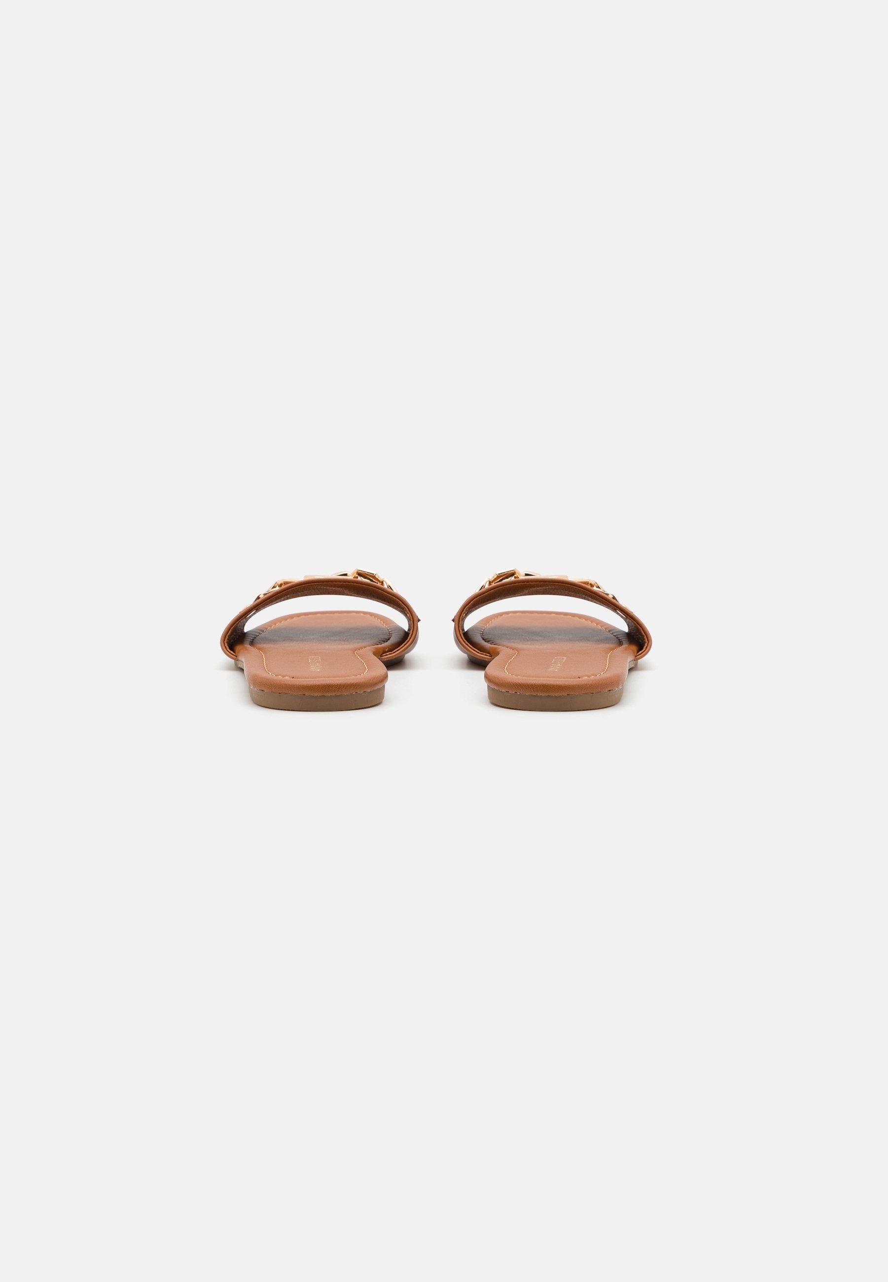 Anna Field Wide Fit Mules - cognac