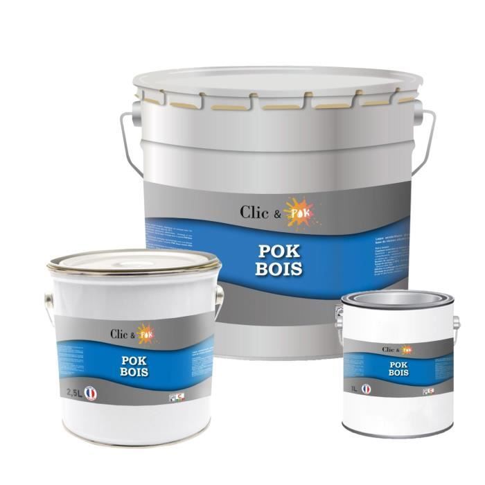 Vernice - POK - POK WOOD - Gliceroftalica - Satinata - 1L - Marrone Cioccolato