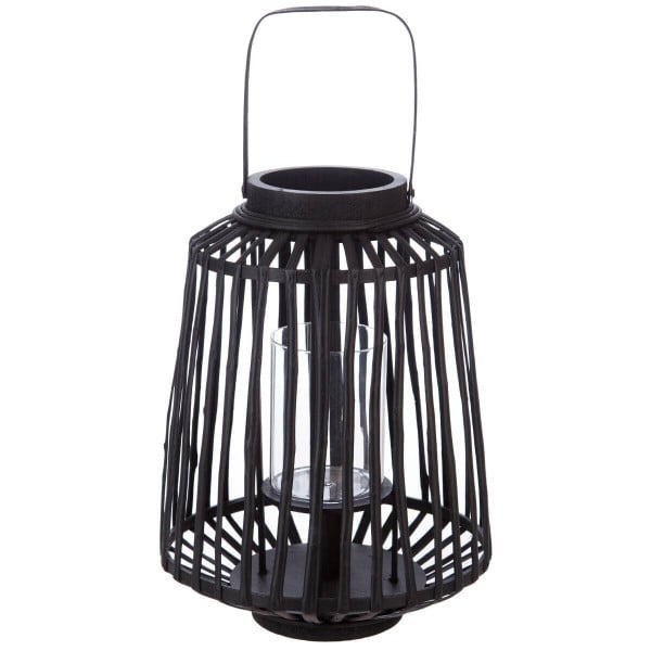 Lampion drewniany DION 35,6x23,5 cm