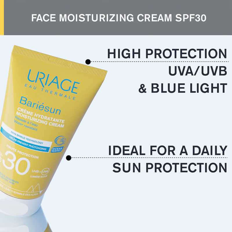 Creme protetor Uriage Bariésun FPS 30 para rosto e corpo.