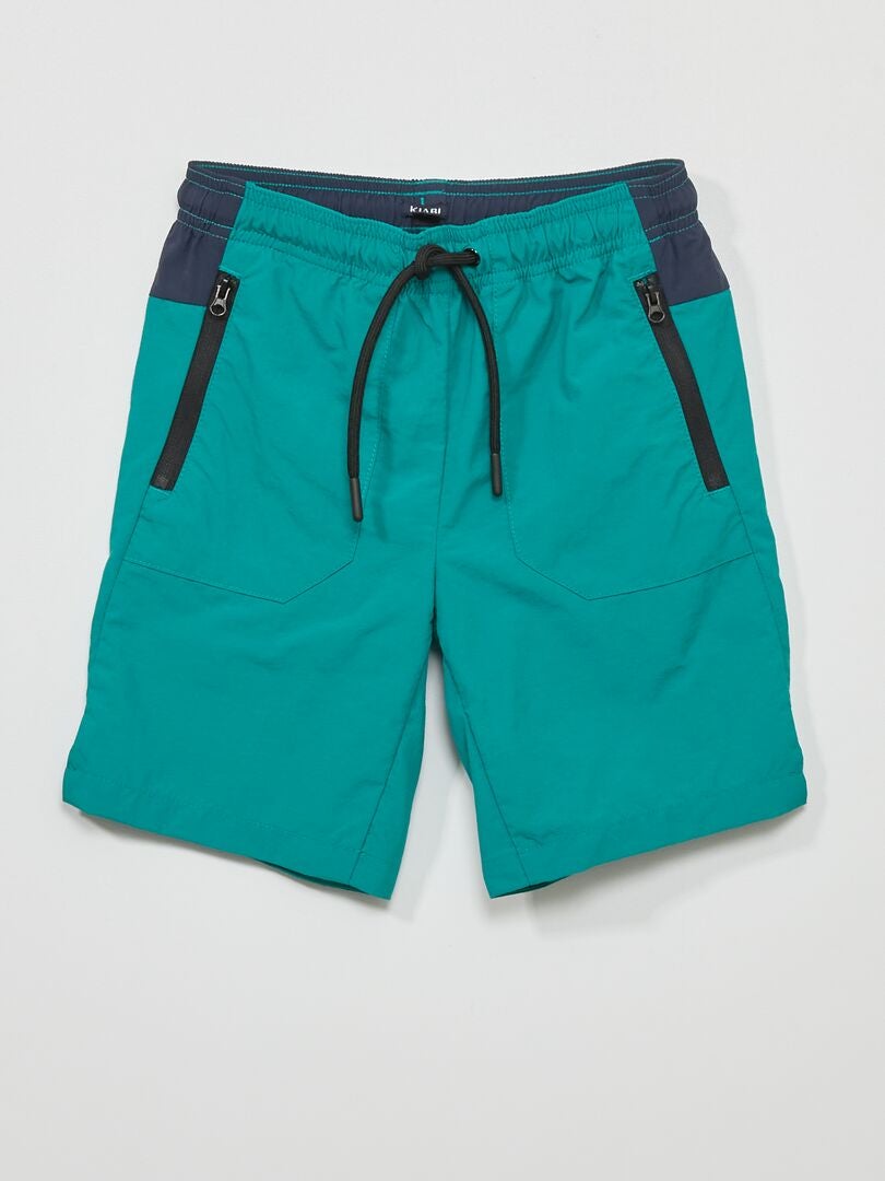 Bermudas con cremallera - VERDE