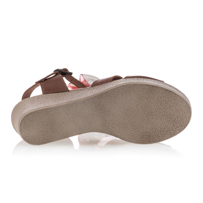 Brune sandaler / sko med åpen tå til dame