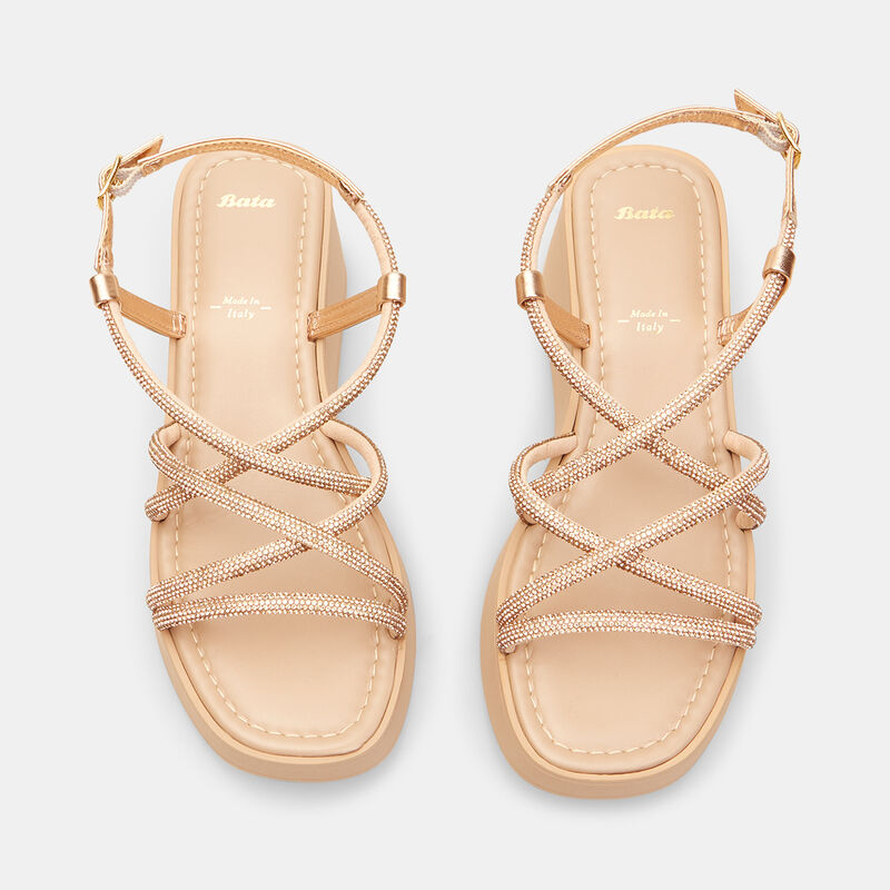 BATA dames sandaal met sleehak van 6 cm