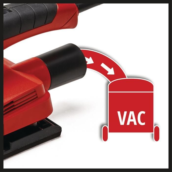 Einhell Ponceuse vibrante TC-OS 1520 (150 W, Pince de serrage) Livré avec 3 feuilles abrasives 230 x 93 mm