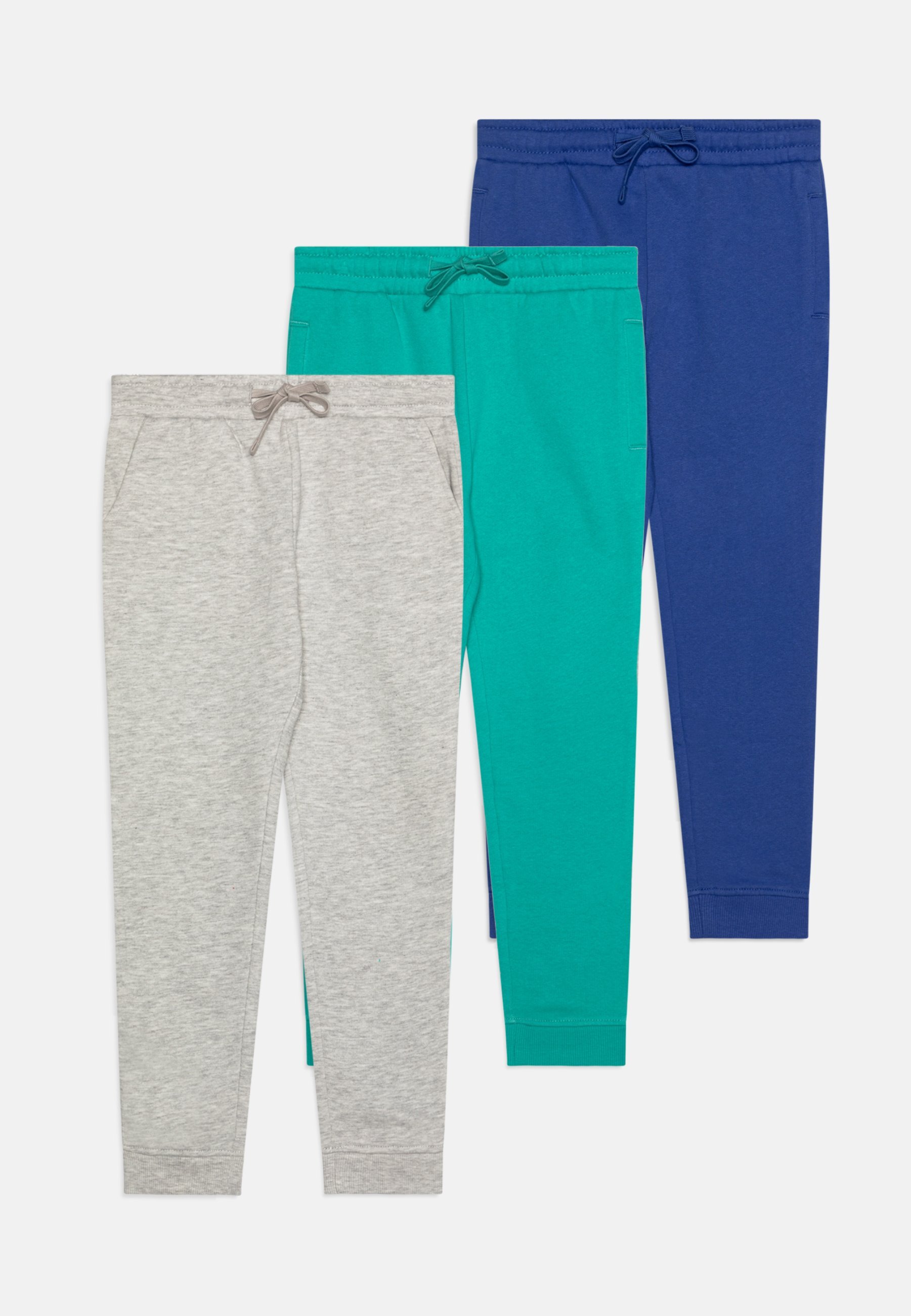 Friboo UNISEX 3 PACK - Teplákové kalhoty - modrá/světle šedá/zelená