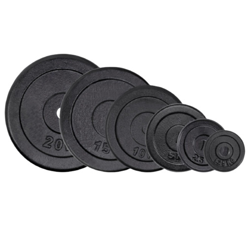  Set van 2 gewichtsschijven van 1,25 kg tot 15 kg