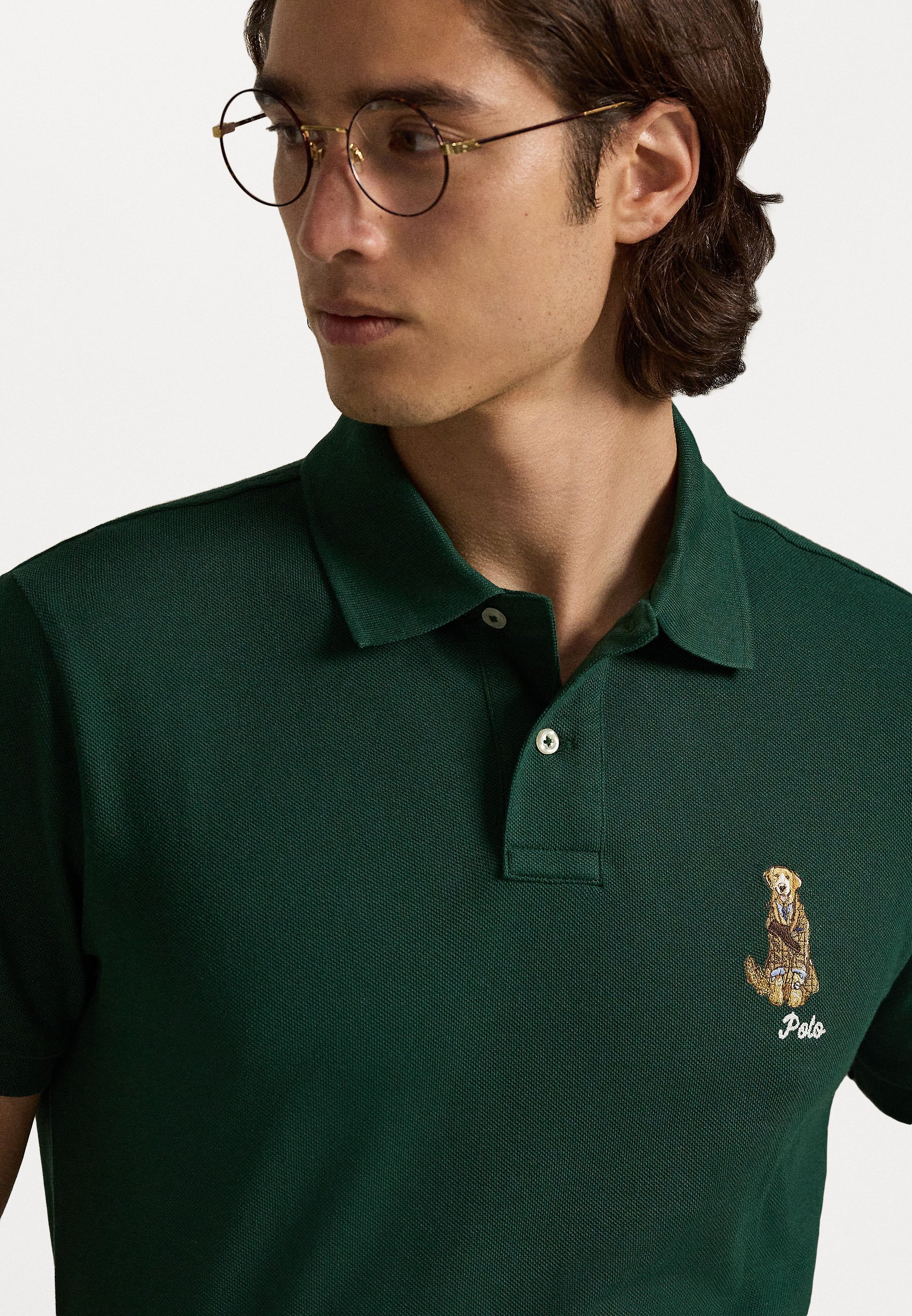 Polo Ralph Lauren T-shirt met korte mouwen - Polo shirt - vintage dennenhout