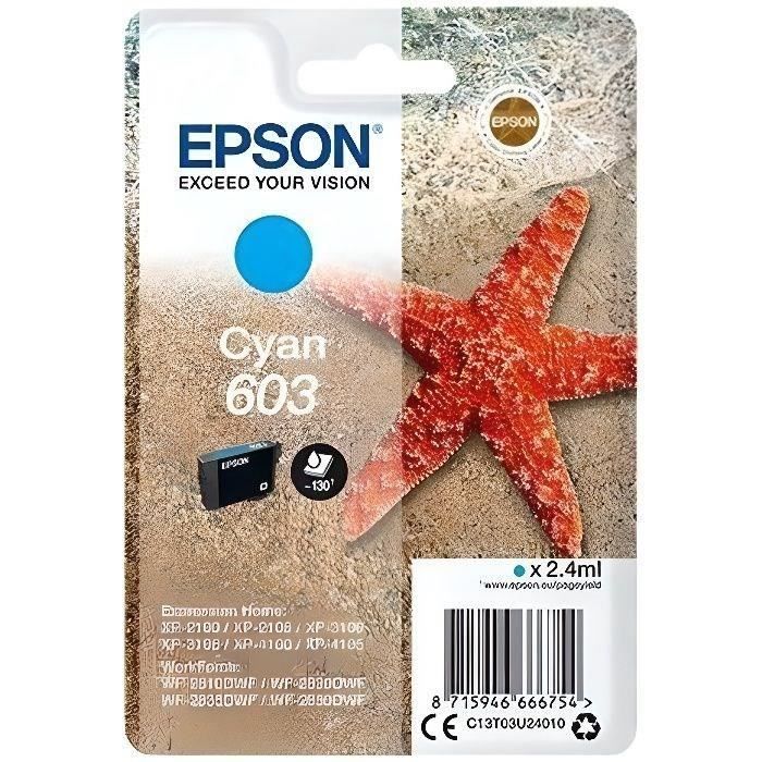EPSON 603 cyaan inktcartridge - Starfish (C13T03U24010)