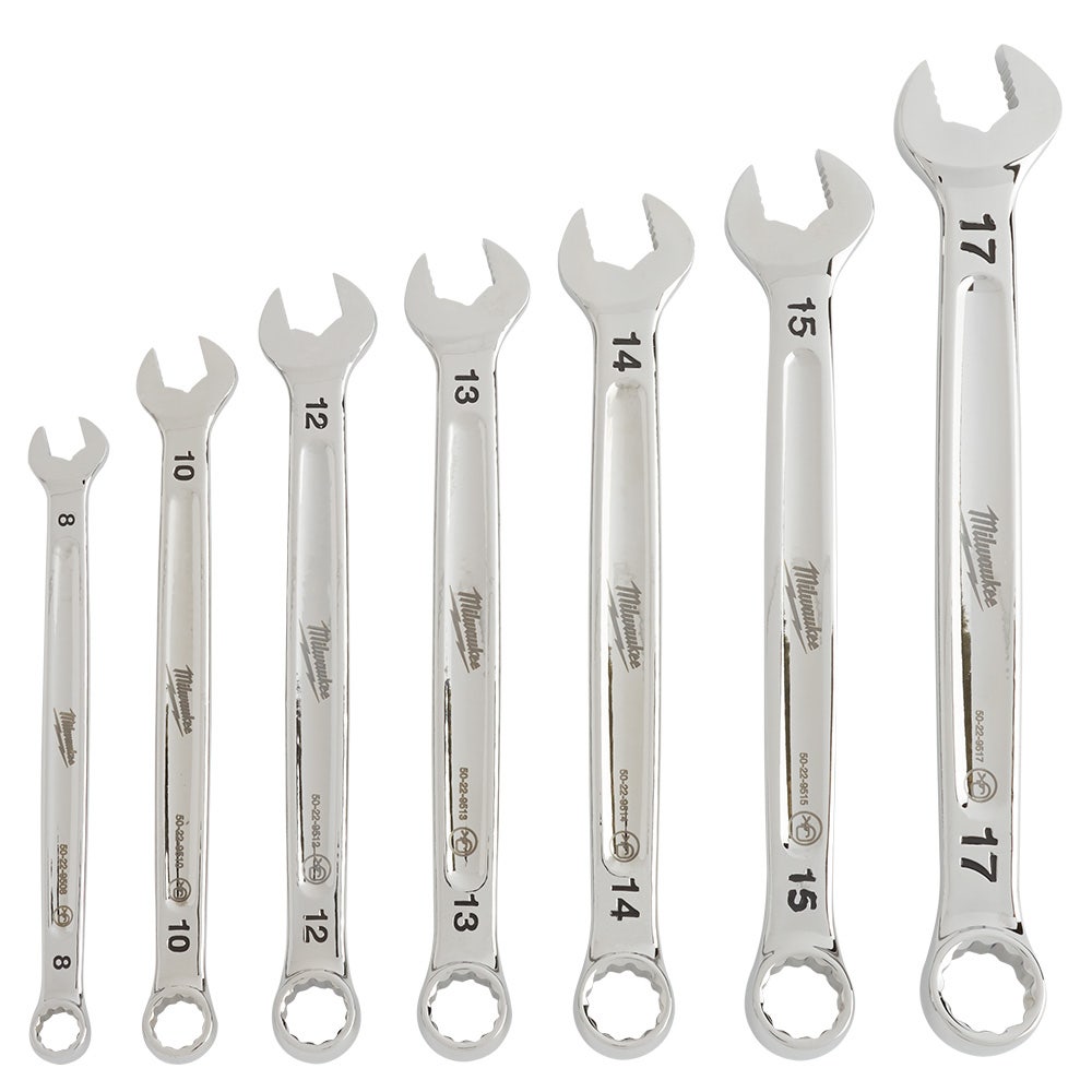 Conjunto de 7 chaves métricas de olhal plano MILWAUKEE 48229507