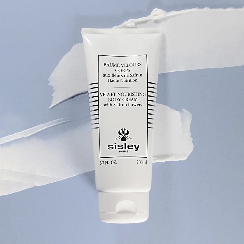 Sisley Velvet хранљива крема за тело са цветовима шафрана