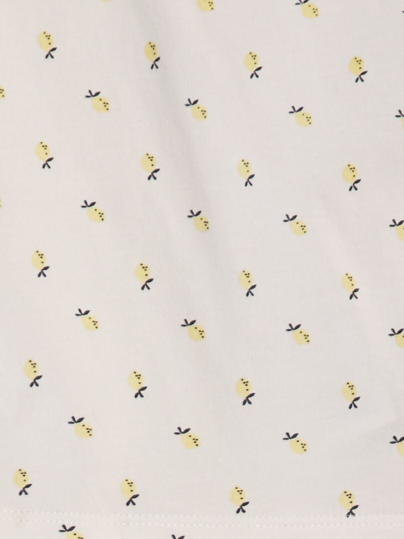 Korte pyjamaset - t-shirt + short - 2-delig - WIT
